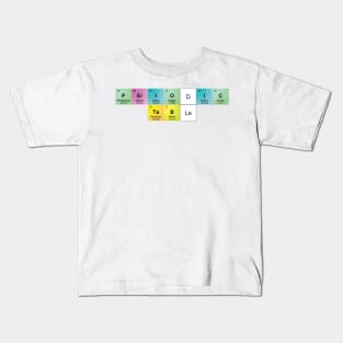 Periodic Table Spelled With Element Symbols Kids T-Shirt